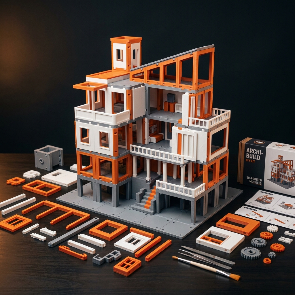 3D Printed DIY Building Kit